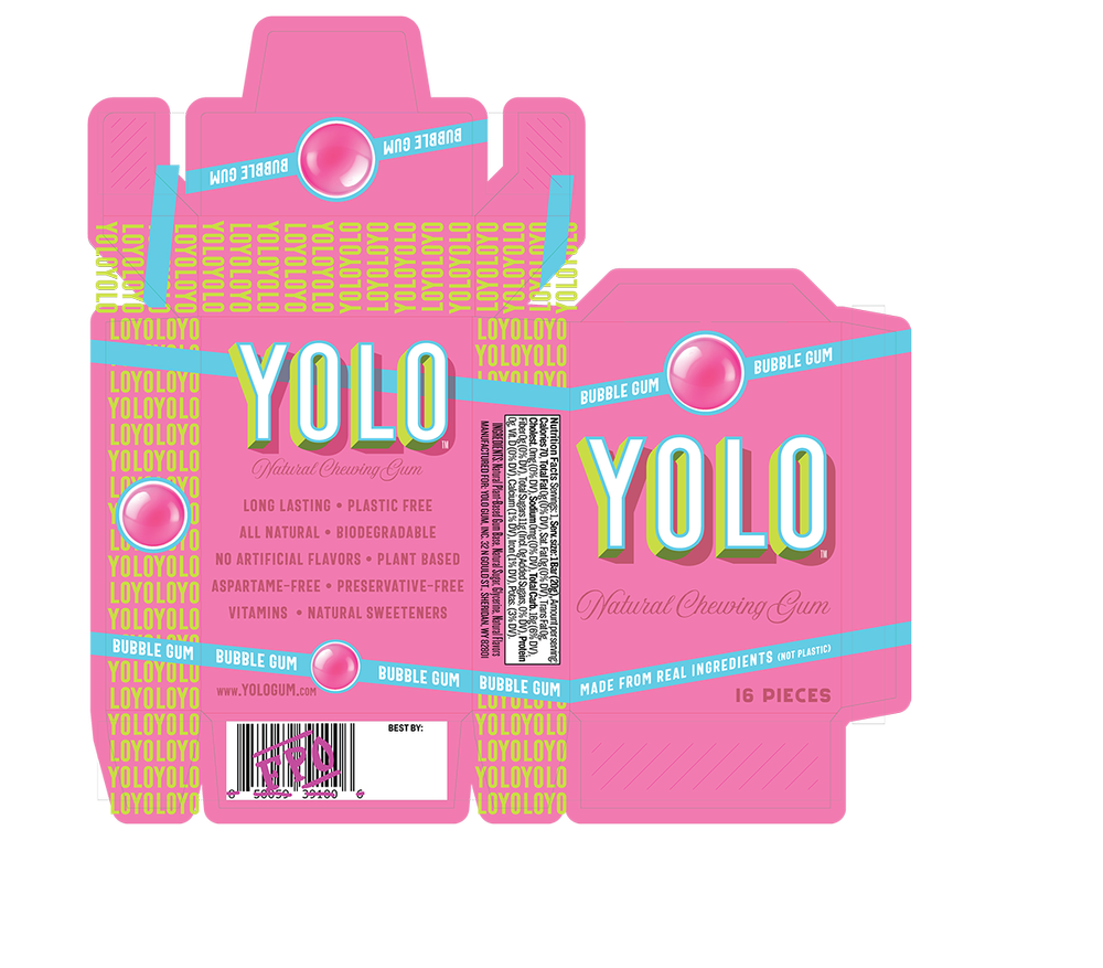 YOLO Gum - Bubble Gum 20 Pack Case