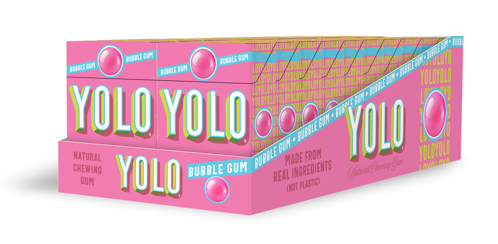 YOLO Gum - Bubble Gum 20 Pack Case