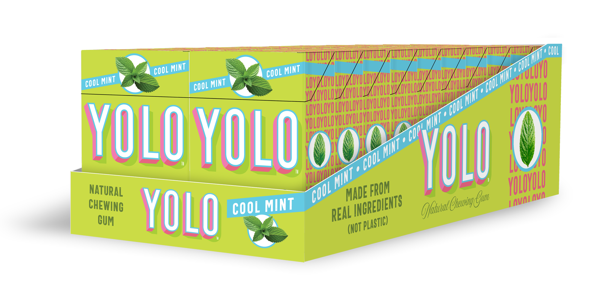 YOLO GUM - Mint Gum 20 Pack Case