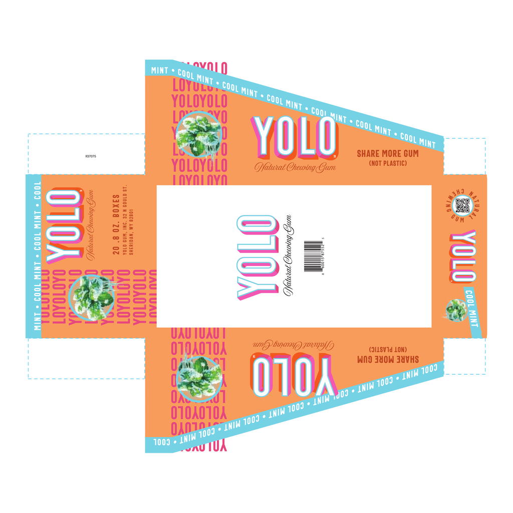 YOLO Gum Cool Mint case of 20 boxes